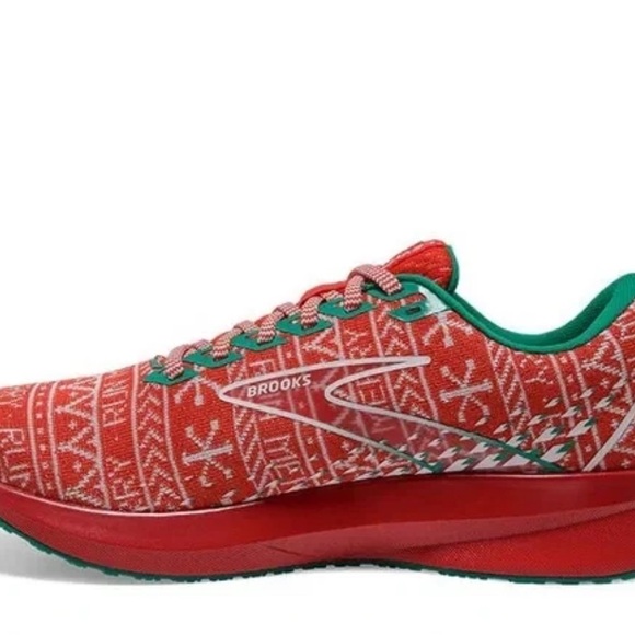 Brooks Levitate 5 Run Merry Mens Size 12.5 Running Shoes Christmas Sweater - Picture 2 of 10
